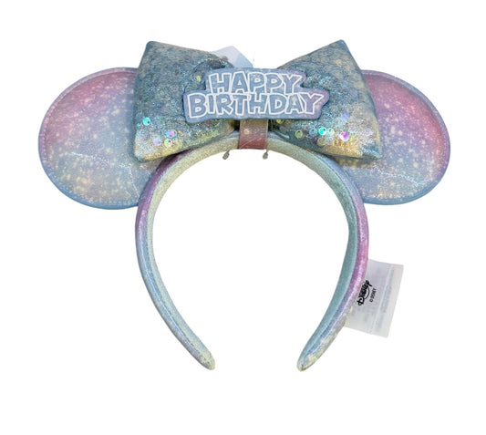 Disney Happy Birthday Glitter Ears Headband
