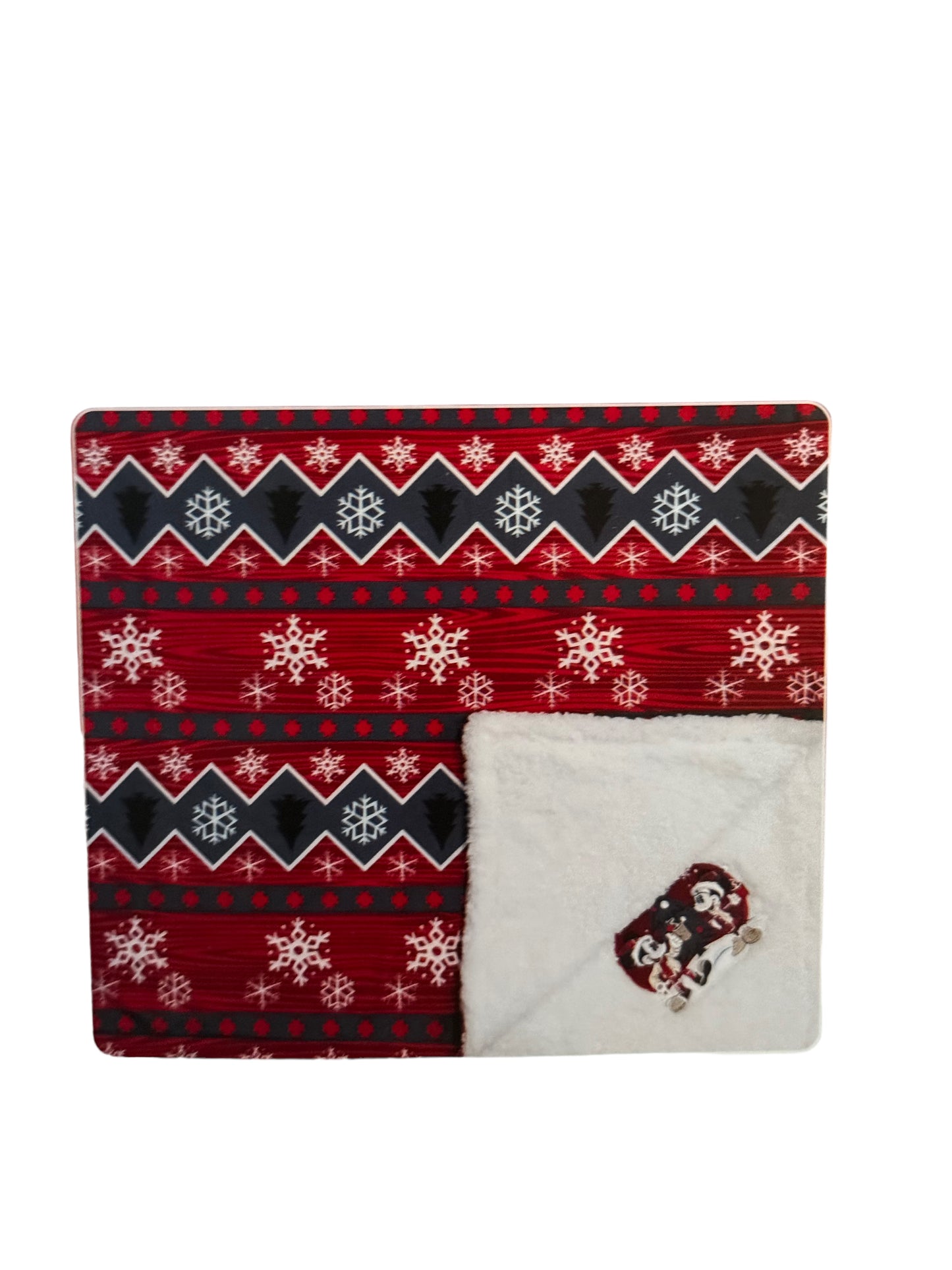 Disney Mickey & Minnie Reversible Fleece Throw Blanket