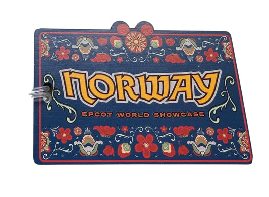 Disney Epcot Norway World Showcase Luggage Tag-Wooden