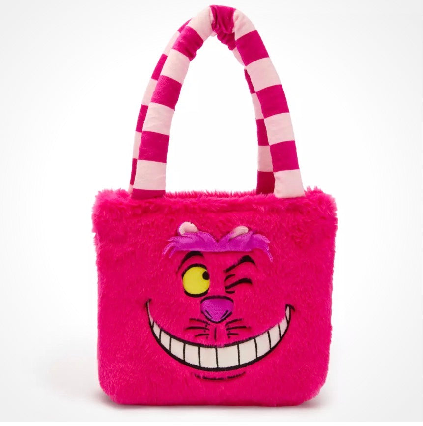 Disney Cheshire Cat Plush Tote Crossbody Purse-Alice in Winderland
