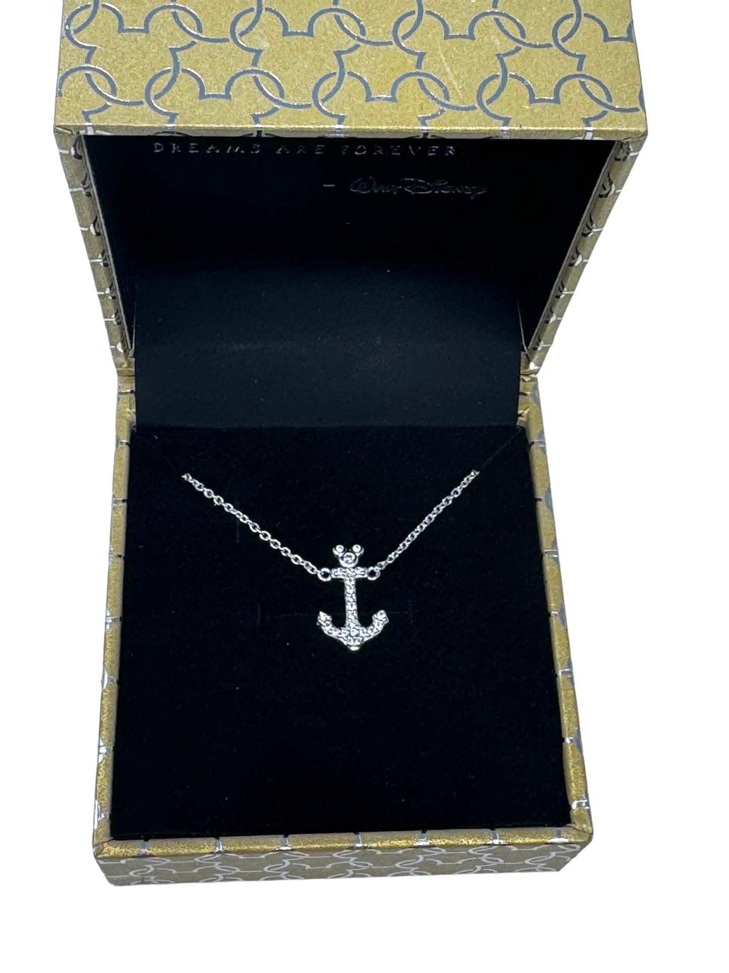 Disney Cruise Line Mickey Anchor Rebecca Hook Necklace