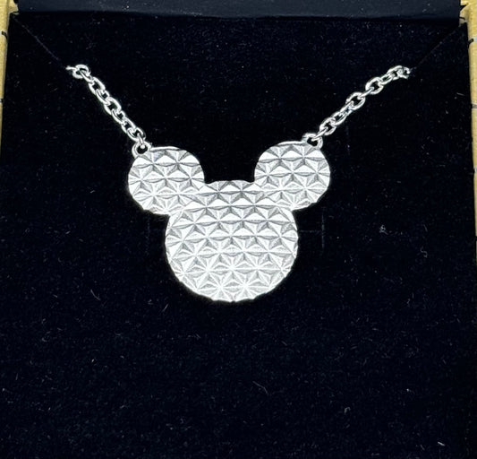 Disney Epcot Spaceship Earth Rebecca Hook Necklace