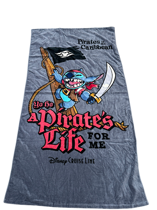 Disney Cruise Line Pirates Life Stitch Towel-DCL