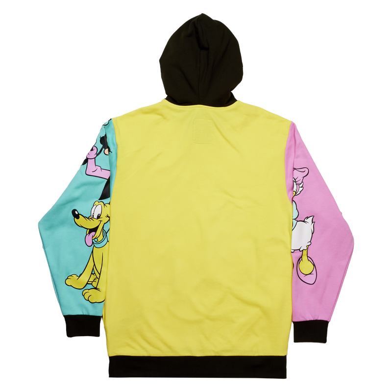 Disney100 Mickey & Friends Classic Color Block Loungefly Unisex Hoodie