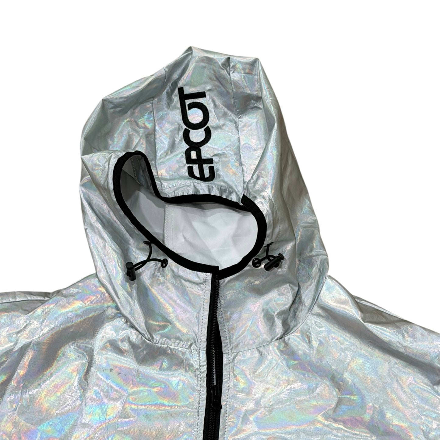 Walt Disney Imagineering MOG EPCOT D23 Holographic Holo Silver Jacket New 3X