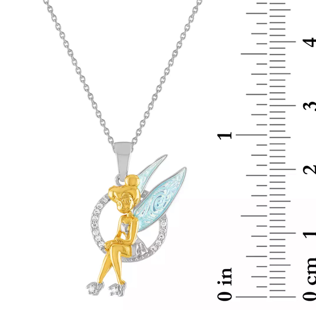 Disney Peter Pan Tinker Bell Rebecca Hook Necklace