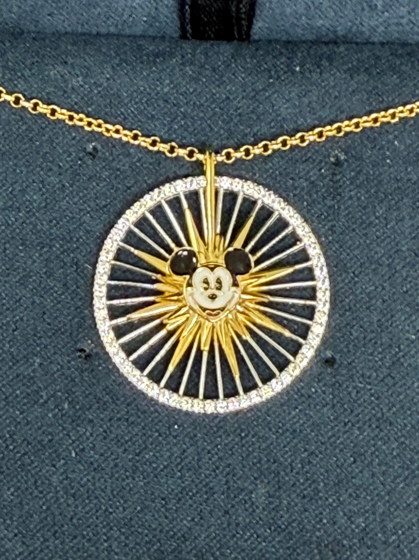Disneyland California Adventure Mickey Wheel Crislu Necklace