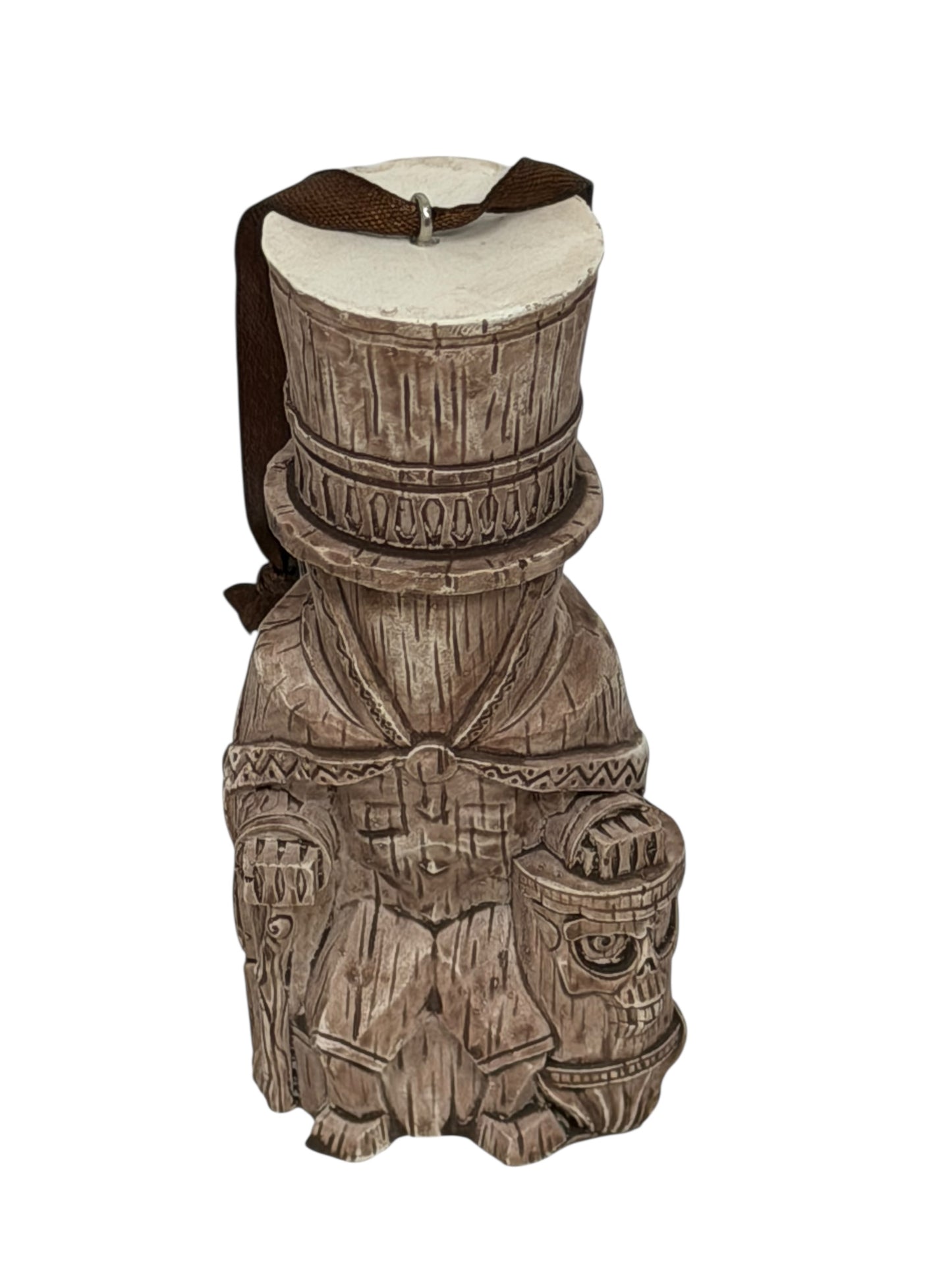 Disney Haunted Mansion Hatbox Ghost Trader Sam's Enchanted Tiki Bar Ornament 2nd Edition