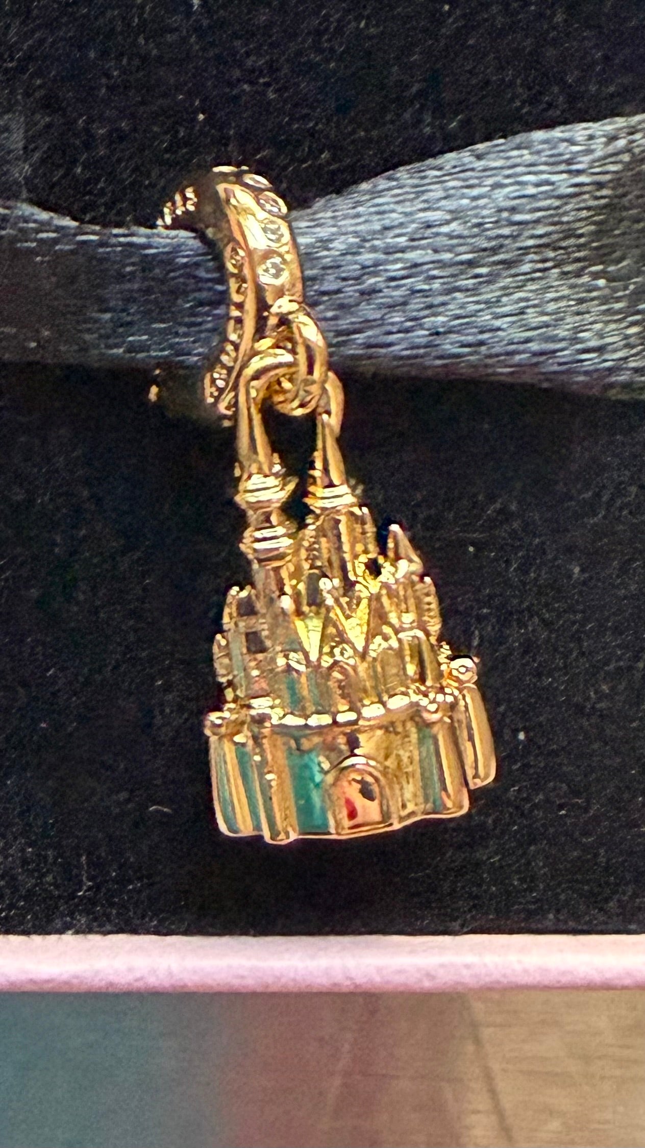 Walt Disney World Cinderella Castle Pandora Charm Gold