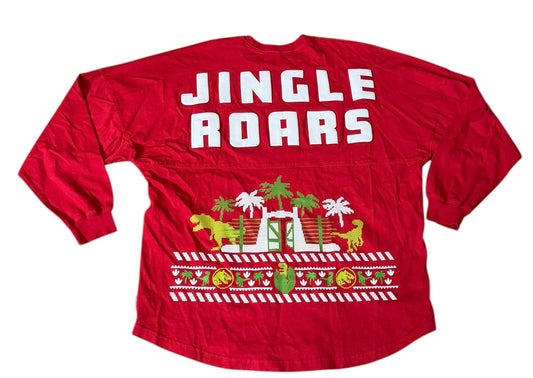 Universal Studios Jurassic Park Spirit Jersey Jingle Roars Christmas Ugly Sweater