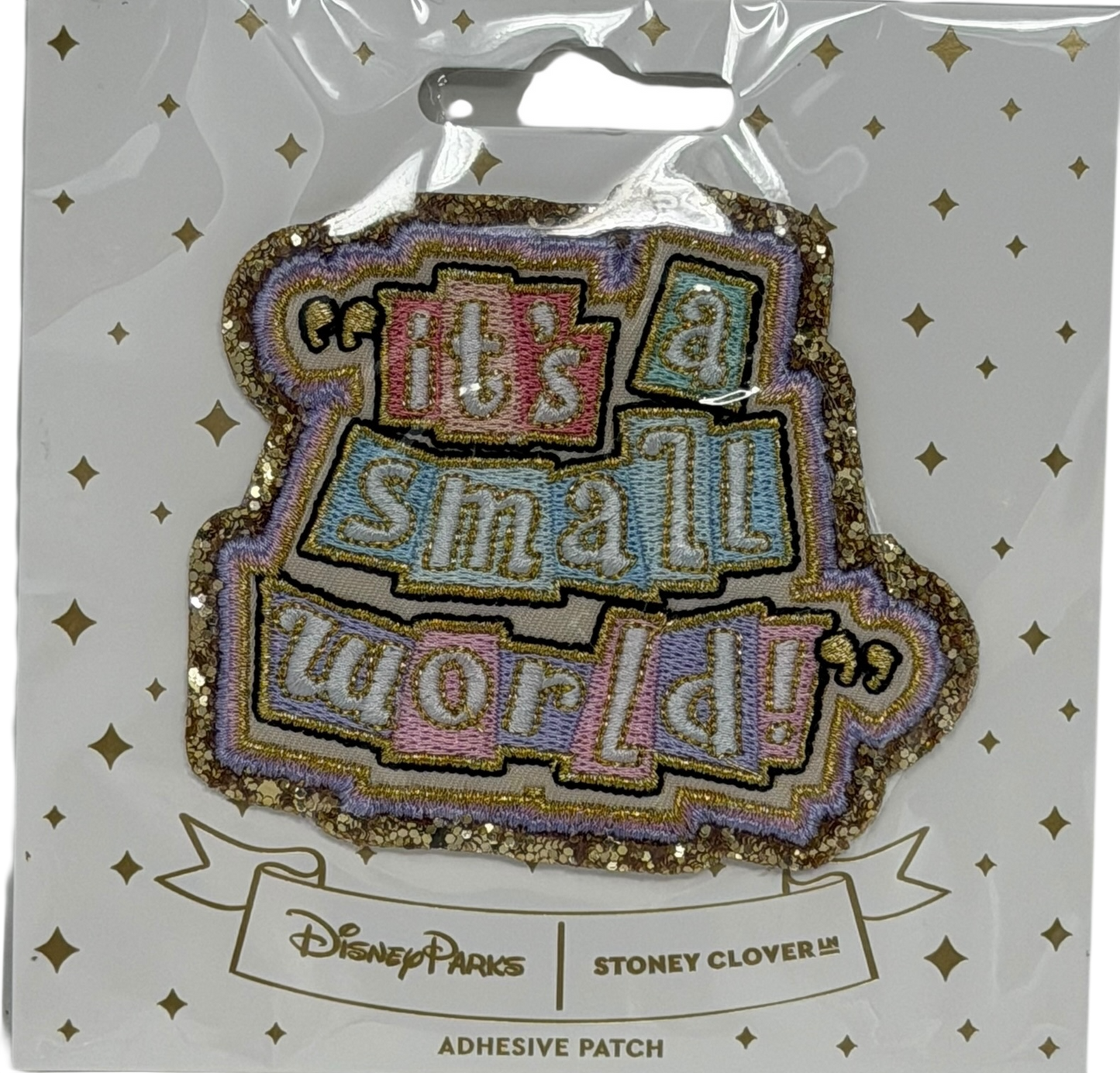 Disney Parks Stoney Clover Patch-It’s a Small World Logo