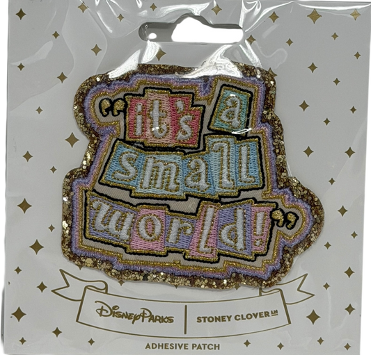 Disney Parks Stoney Clover Patch-It’s a Small World Logo
