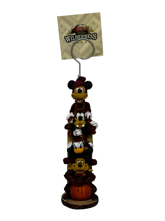 Disney Wilderness Resort Totem Pole Photo Picture Holder-Mickey, Goofy, Donald, Humphrey