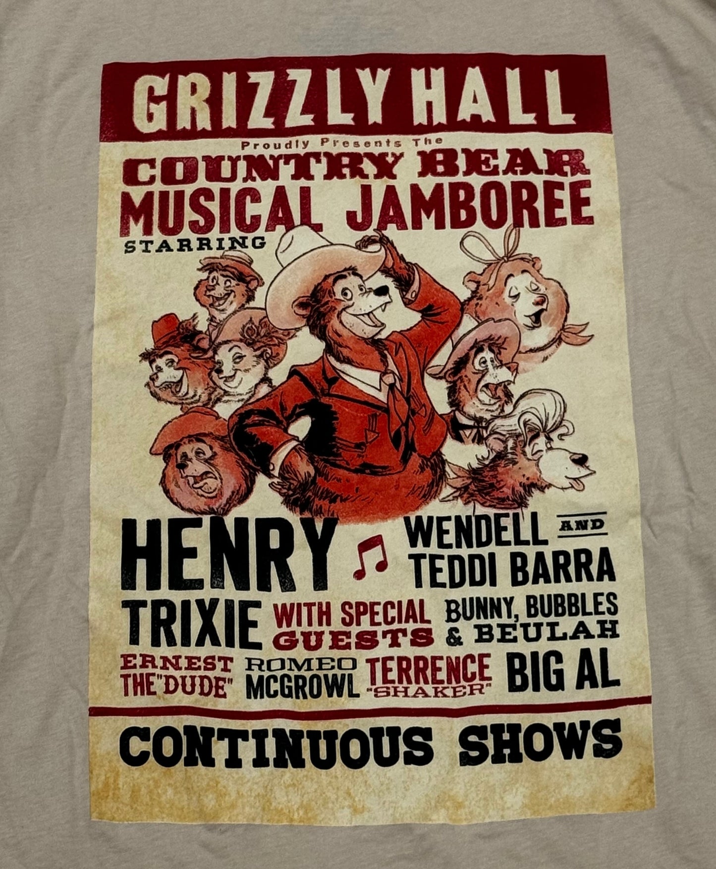 Disney Country Bear Musical Jamboree Shirt-Magic Kingdom