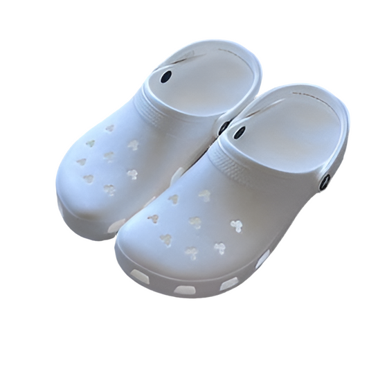 Disney White Mickey Head Icon Crocs