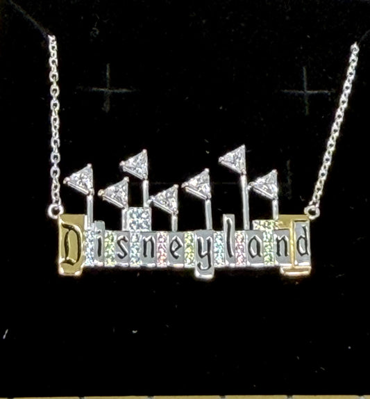 Disneyland Marquee Pendant Necklace by Rebecca Hook