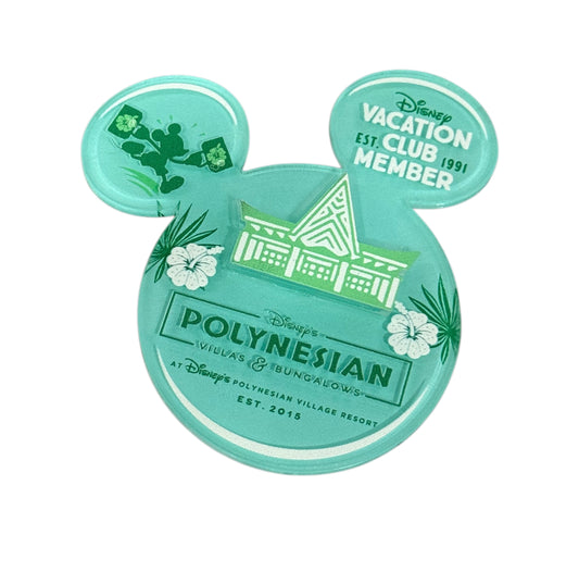 Disney Vacation Club Mickey Magnet-Polynesian Village