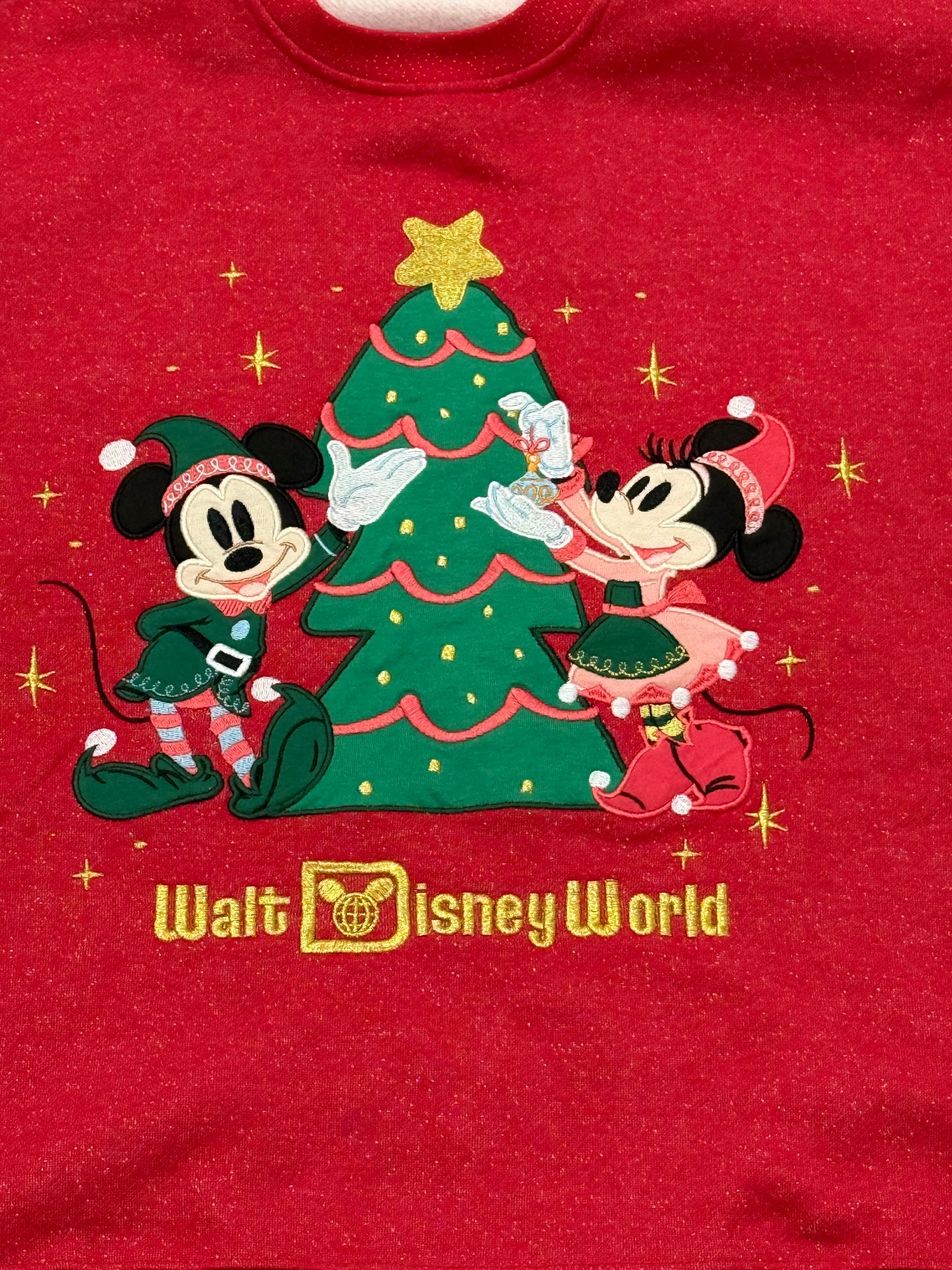 Walt Disney World Mickey & Minnie Christmas Tree Pullover Sweatshirt