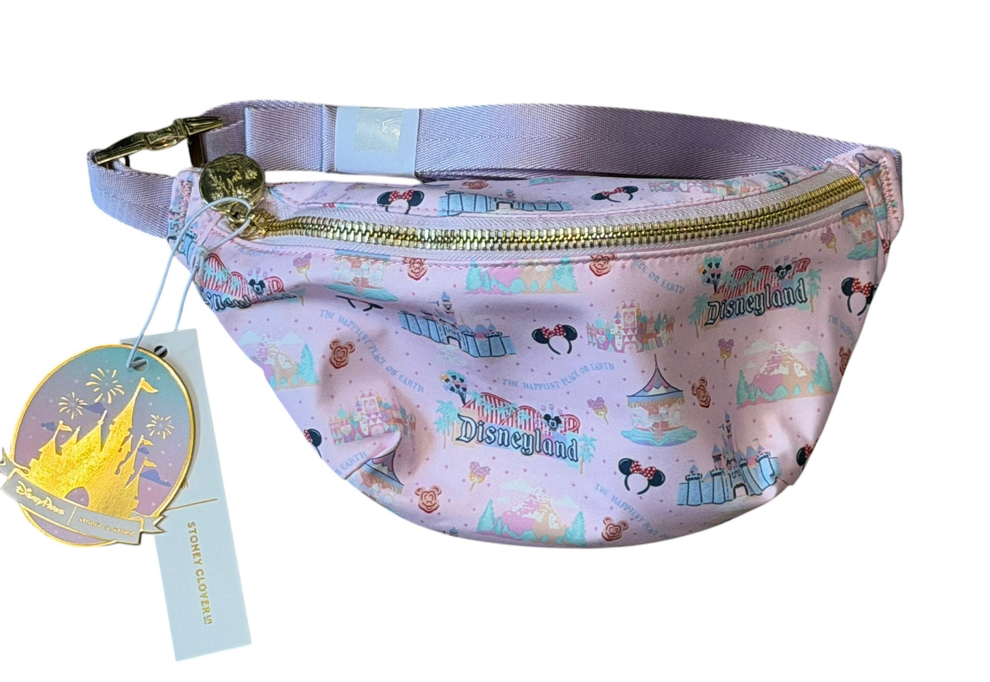 Disneyland Pink Castle Stoney Clover Belt Bag Fanny Pack