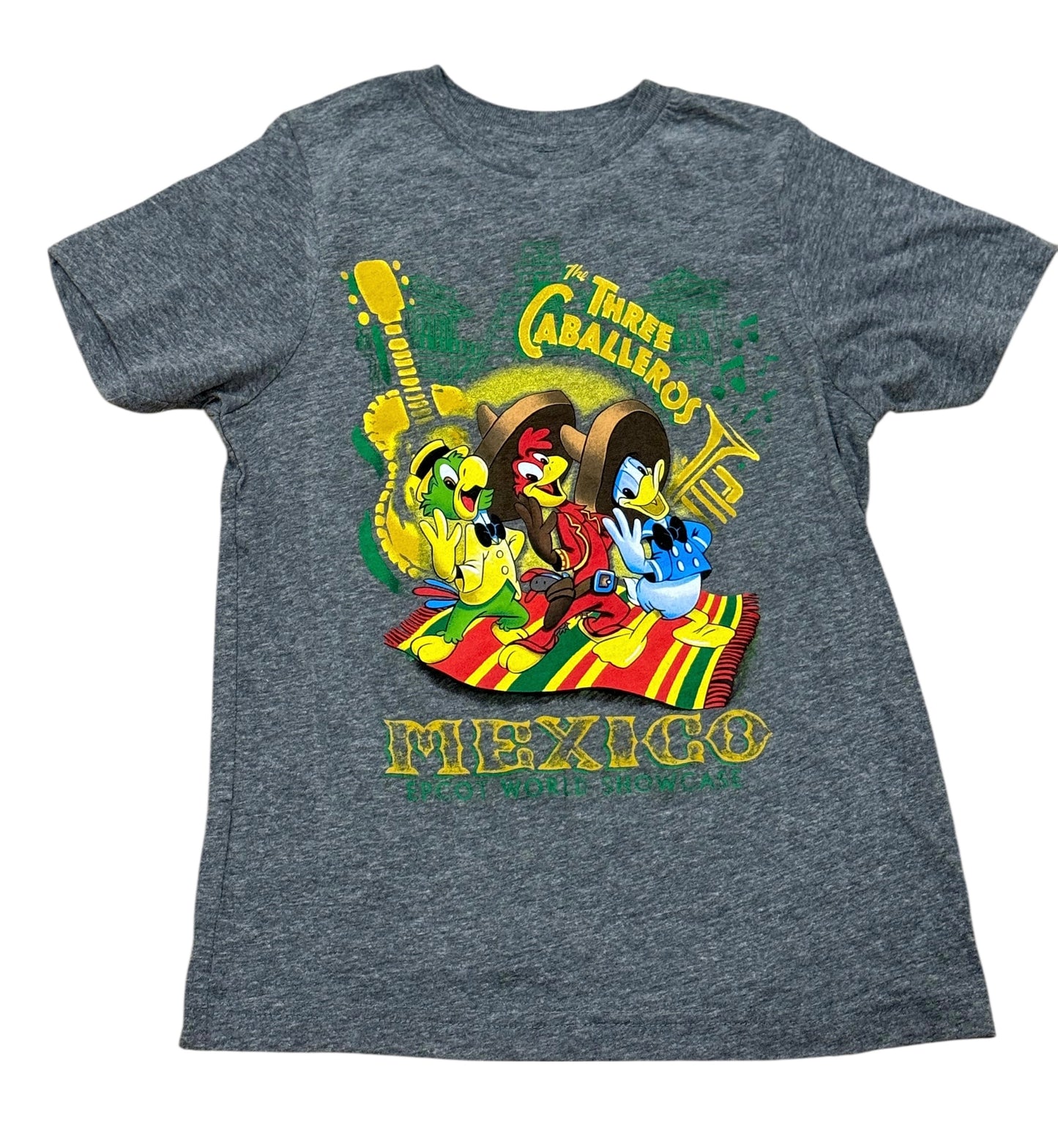 Disney Epcot Mexico Three Caballeros Kids Shirt Small