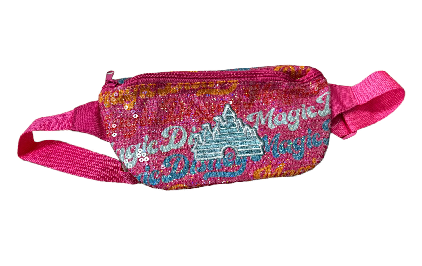 Disney Magic Castle Sequin Belt Bag Hip Pack Pouch