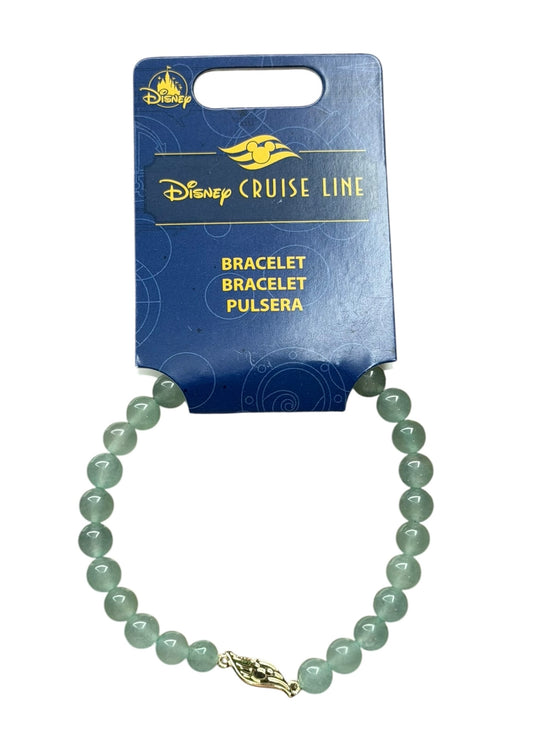 Disney Cruise Line Logo DCL Bead Bracelet-Light Green