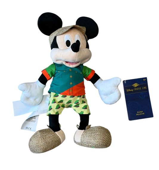 Disney Cruise Line DCL Plush-Lookout Cay Mickey Mouse Exclusive 12”