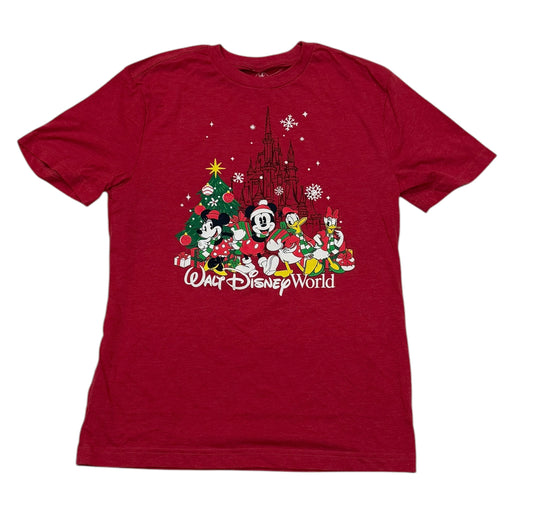 Walt Disney World Mickey Castle Holiday Christmas Shirt