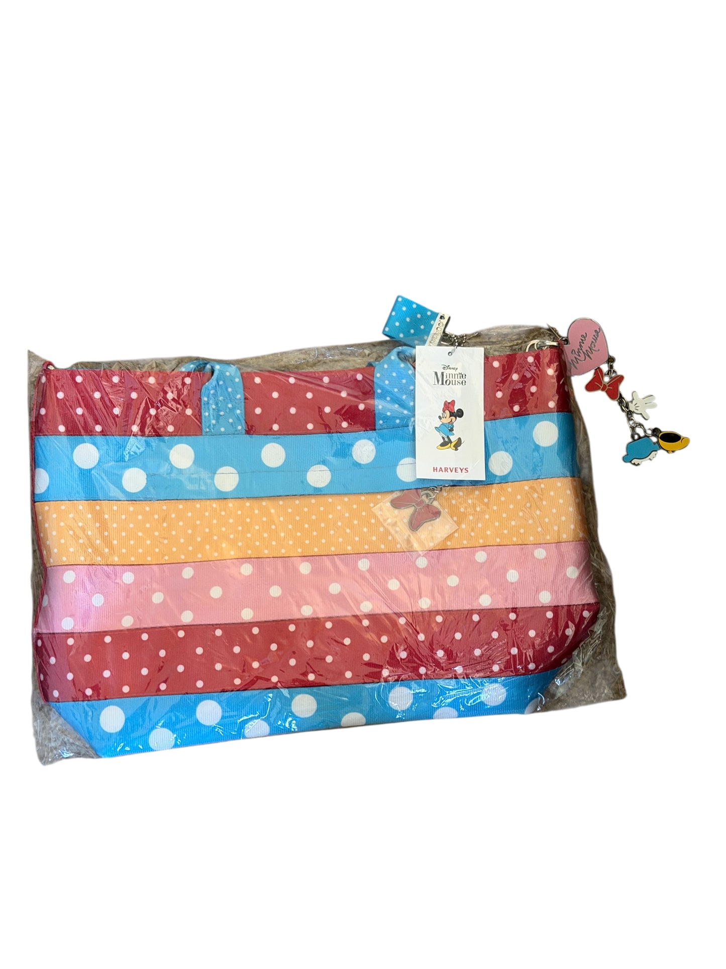 Disney Harveys Minnie Lots of Dots Medium Streamline Tote Bag Crossbody Purse