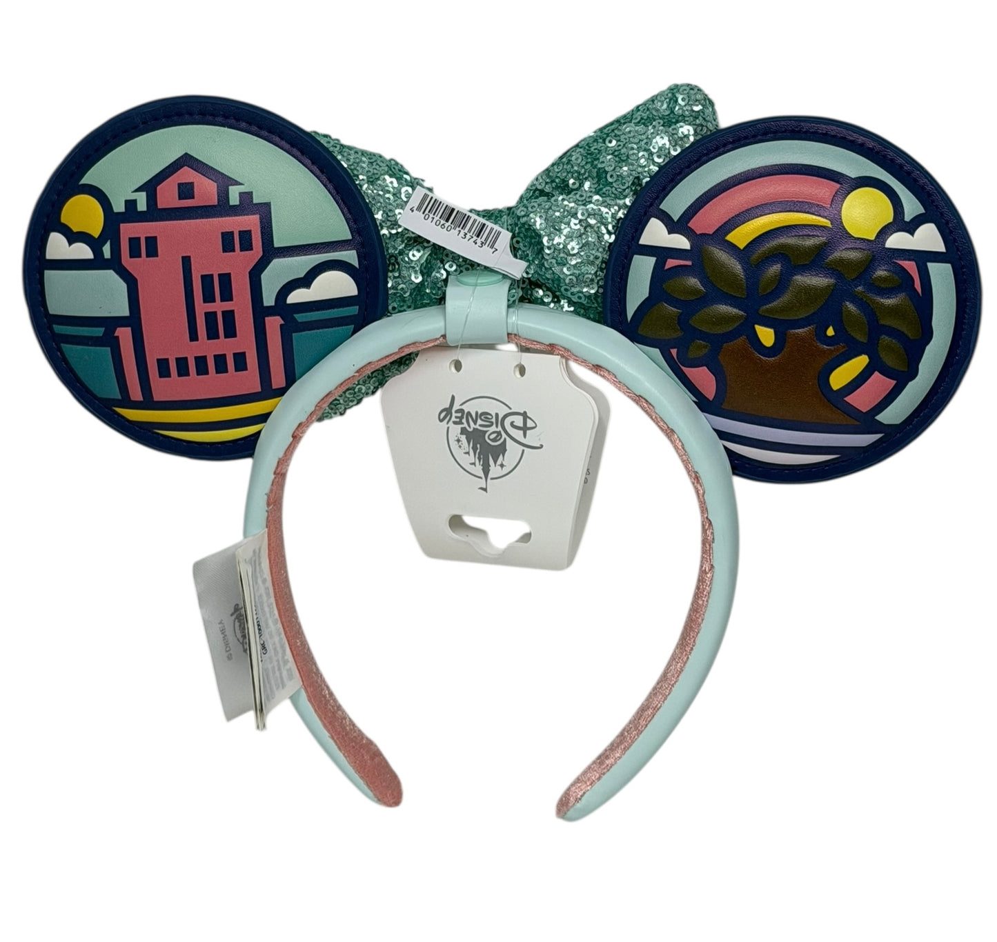 Walt Disney World 4 Parks Icons Ears Headband with Removable Bow