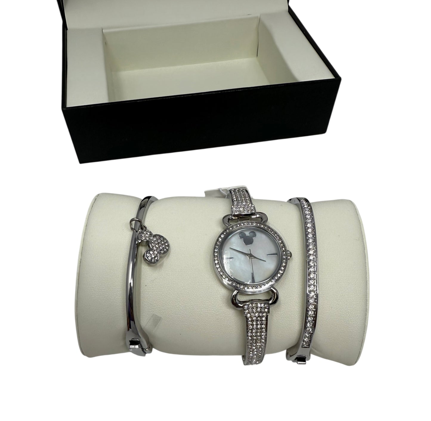 Disney Mickey Watch & Bracelet Bangle Crislu Set