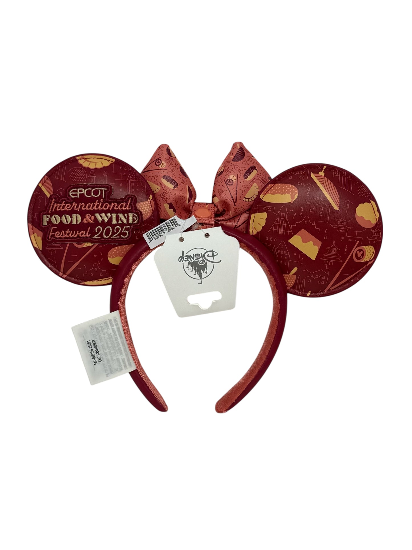 Disney Epcot Food & Wine 2025 Mickey Donald Ears Headband
