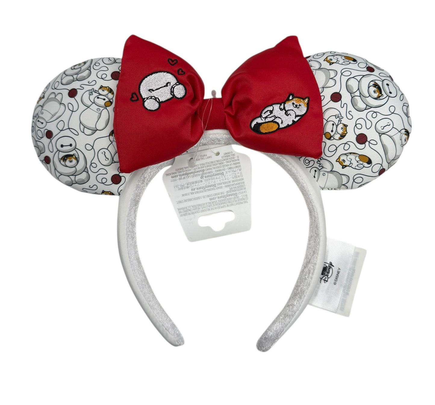 Disney Parks Baymax & Mochi Ears Headband-Big Hero 6