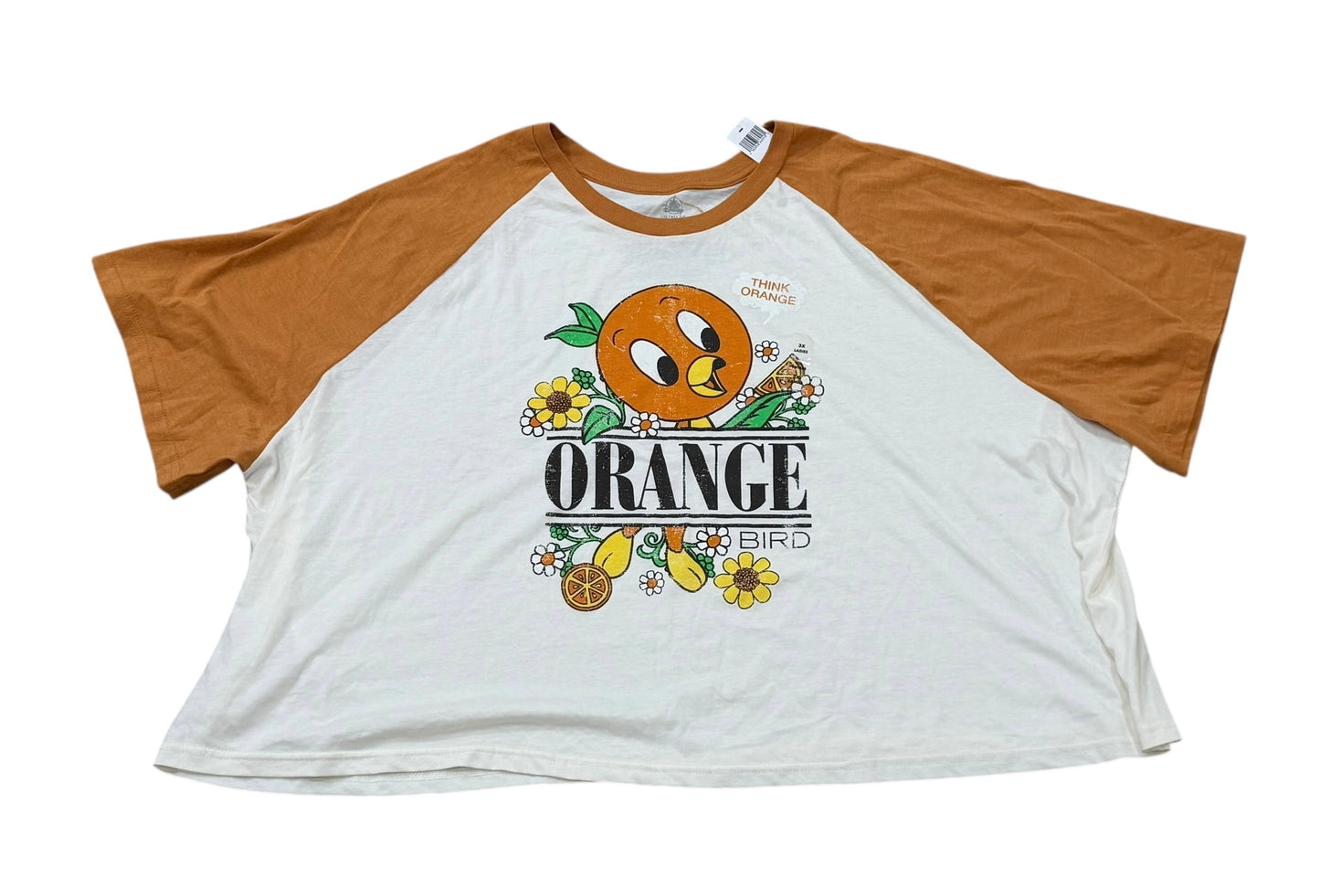 Disney Orange Bird Ladies Crop Top Shirt 3X