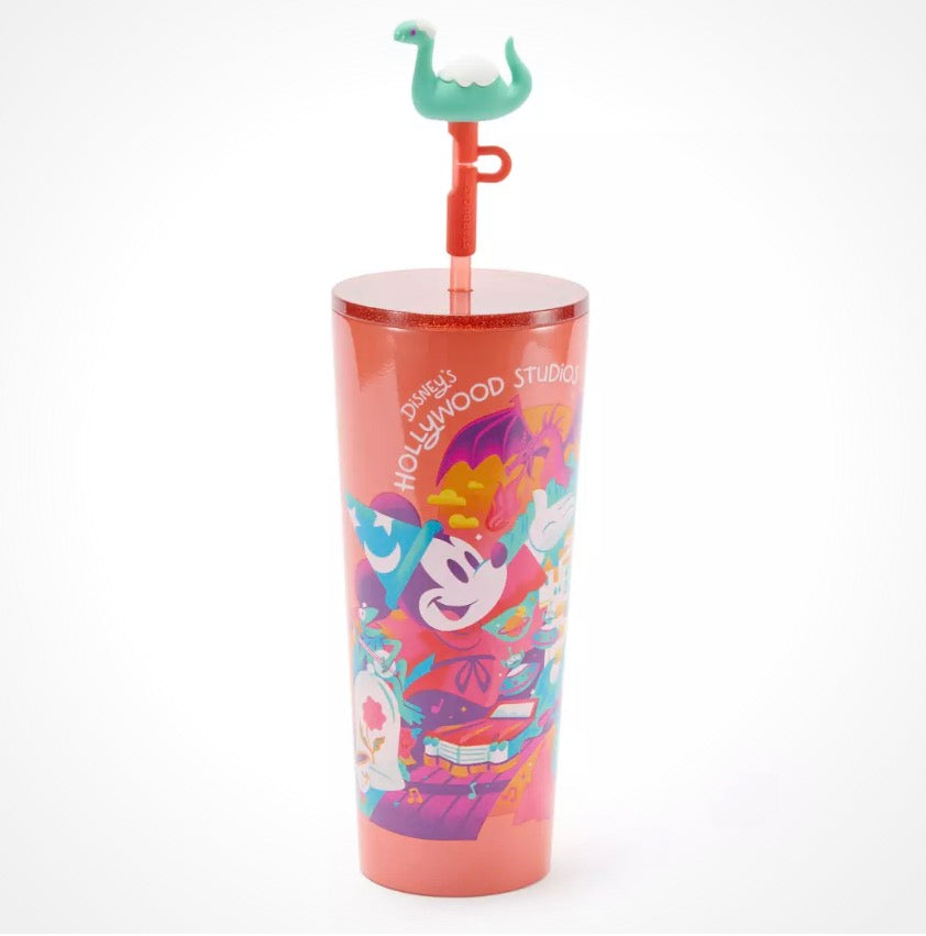 Disney World Starbucks Stainless Tumbler-Hollywood Studios Orange