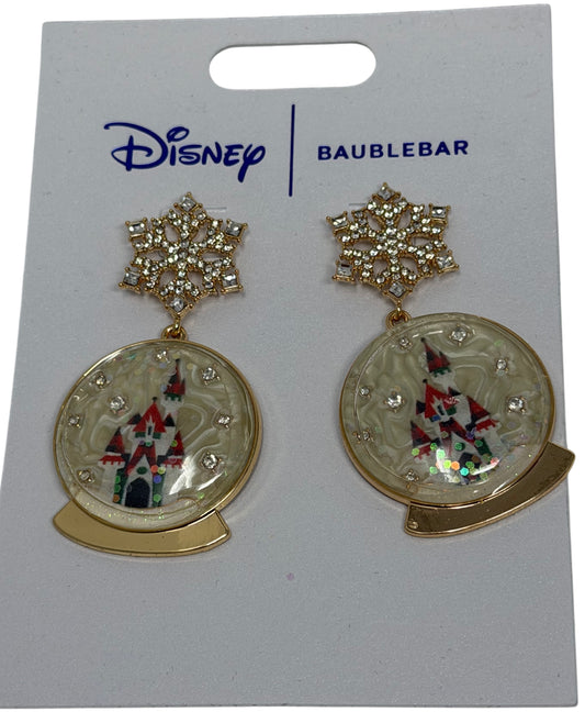 Disney Parks Castle Snowflake Baublebar Earrings