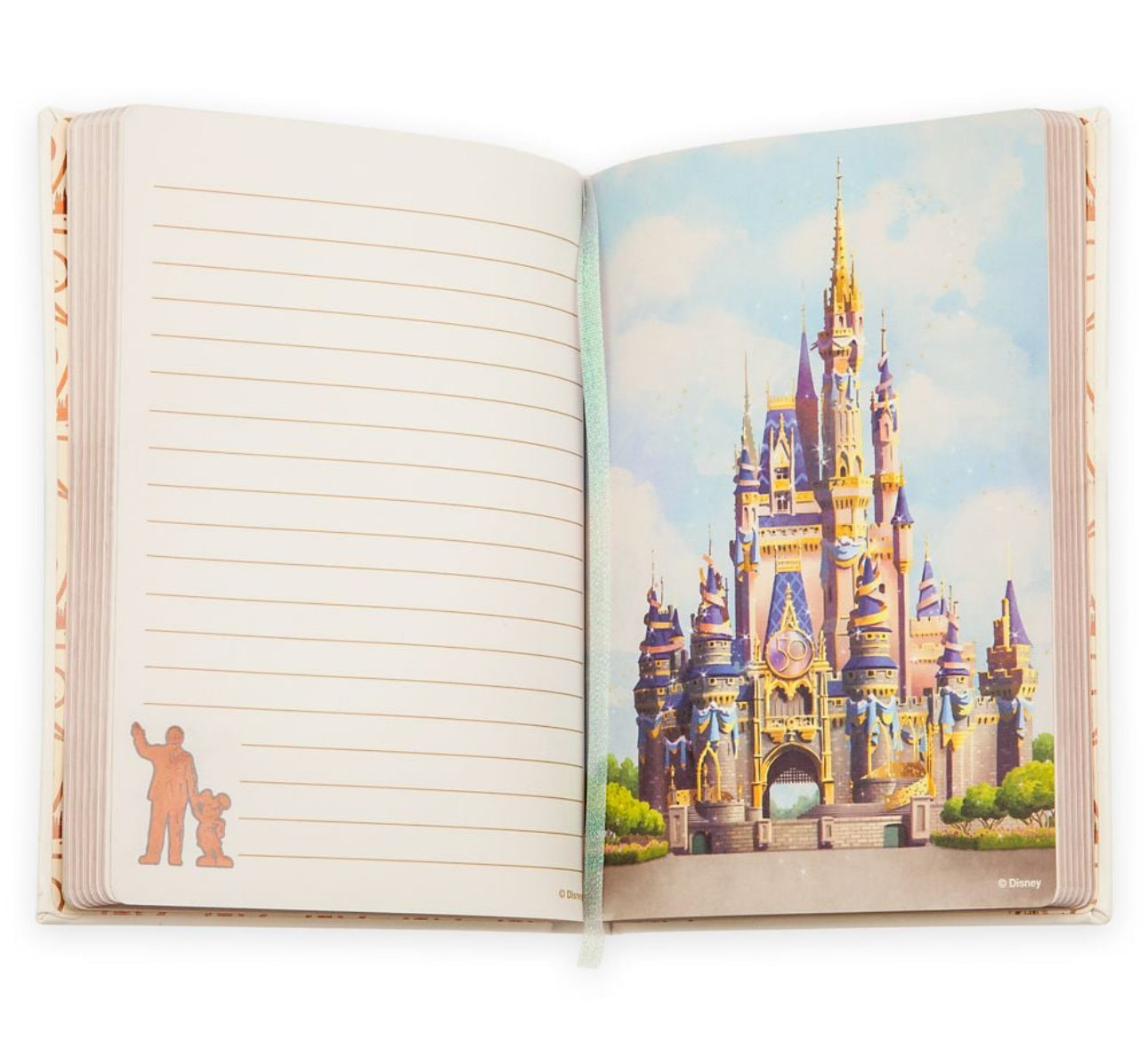 Walt Disney World 50th Anniversary Castle Notebook Journal