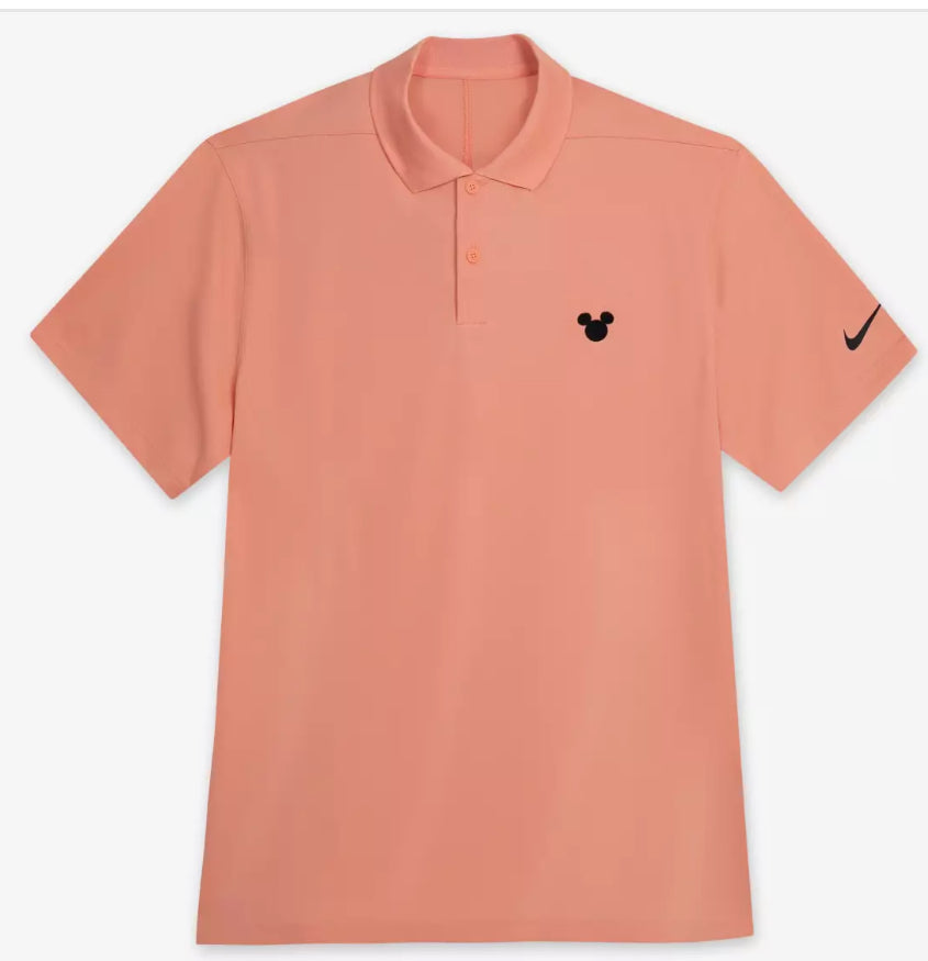 Disney Mickey Icon Victory Nike Golf Performance Polo Shirt for Men – Peach XL