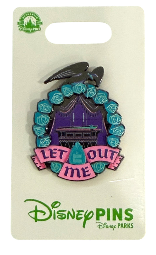 Disney Haunted Mansion Coffin Raven Pin-Let Me Out