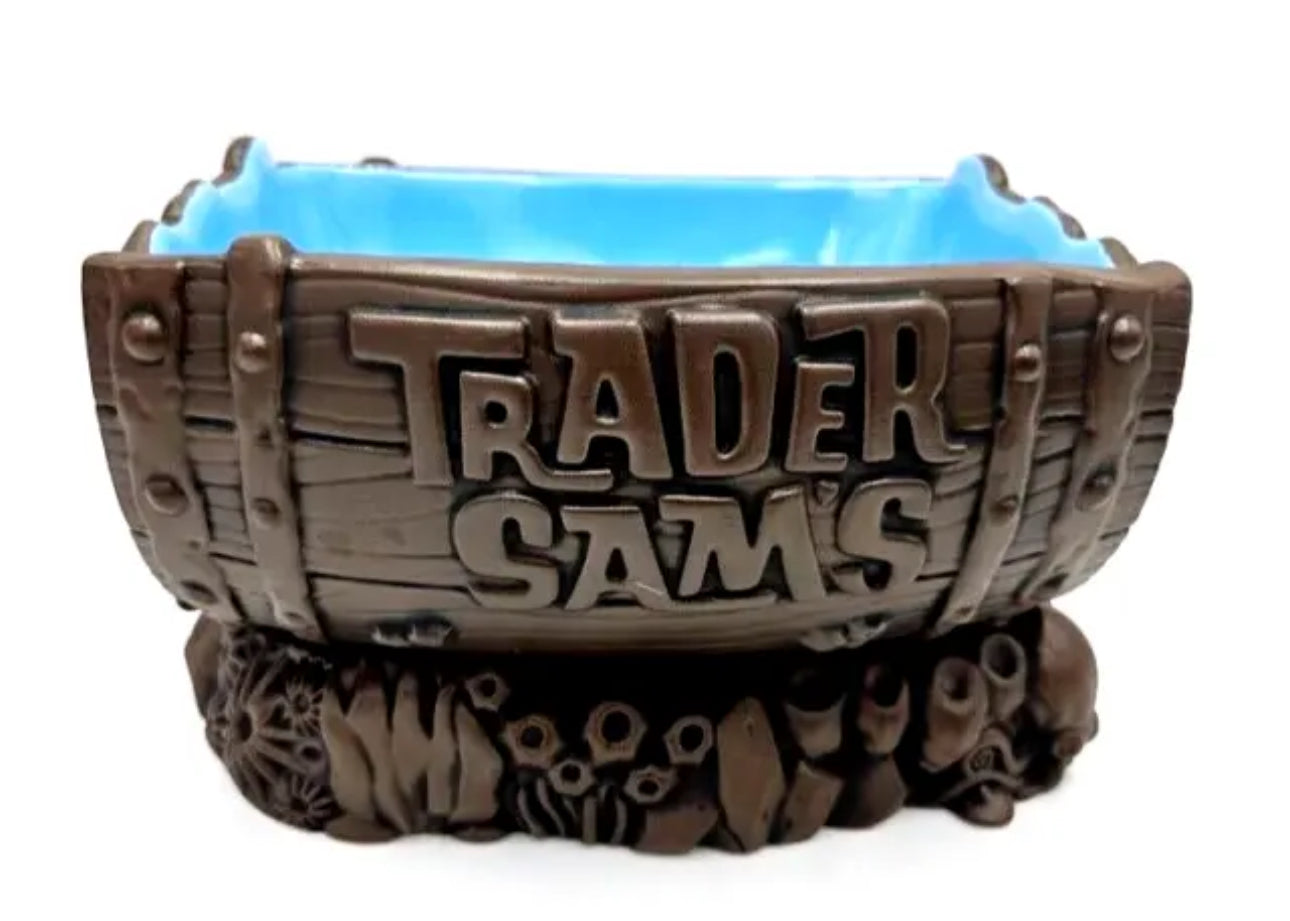 Disney Polynesian Resort Trader Sam’s Barrel Chip Ceramic Bowl and Dip Set 2023