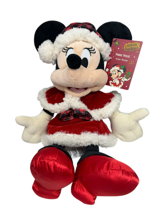 Disney Parks Santa Ms Claus Minnie Plush