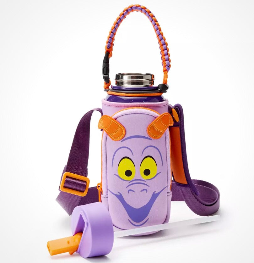 Disney Figment Stainless Steel Water Bottle and Carrier - EPCOT