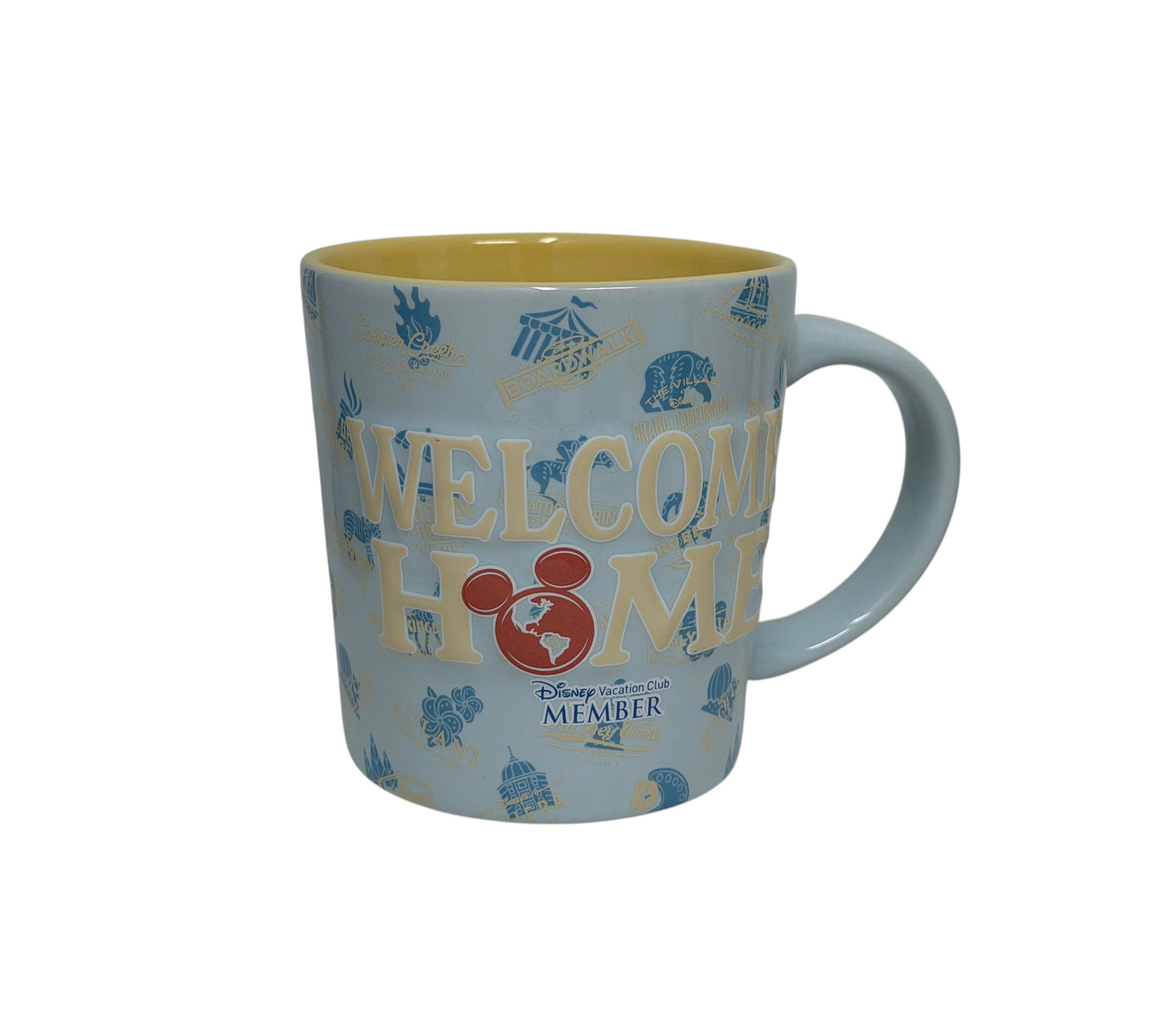 Disney Vacation Club Member Mickey Mug Welcome Home DVC