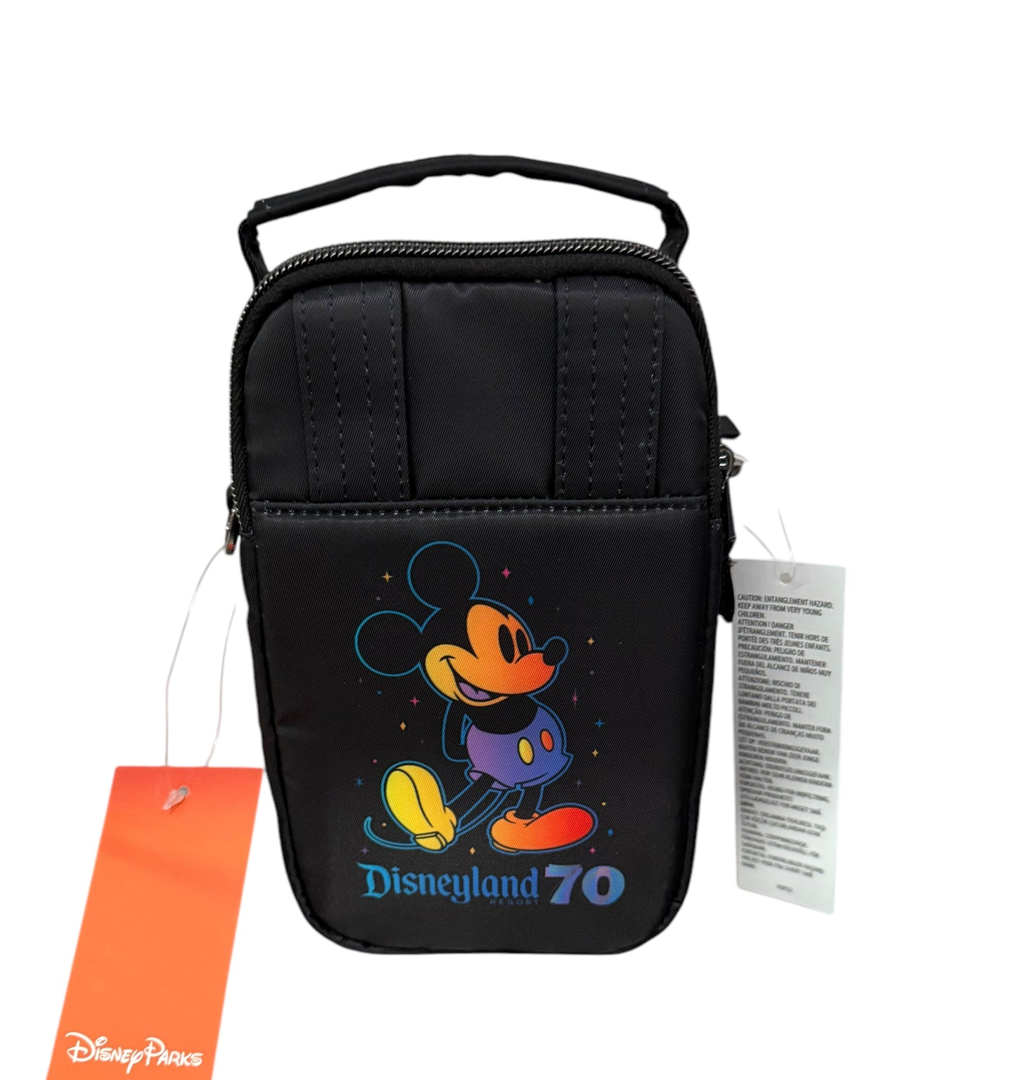 Disneyland 70th Mickey Lug Crossbody Bag Purse