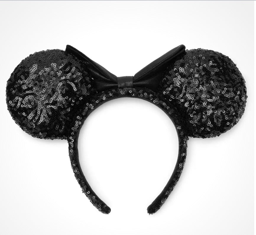Disney Minnie Ears Headband-Black Sequin