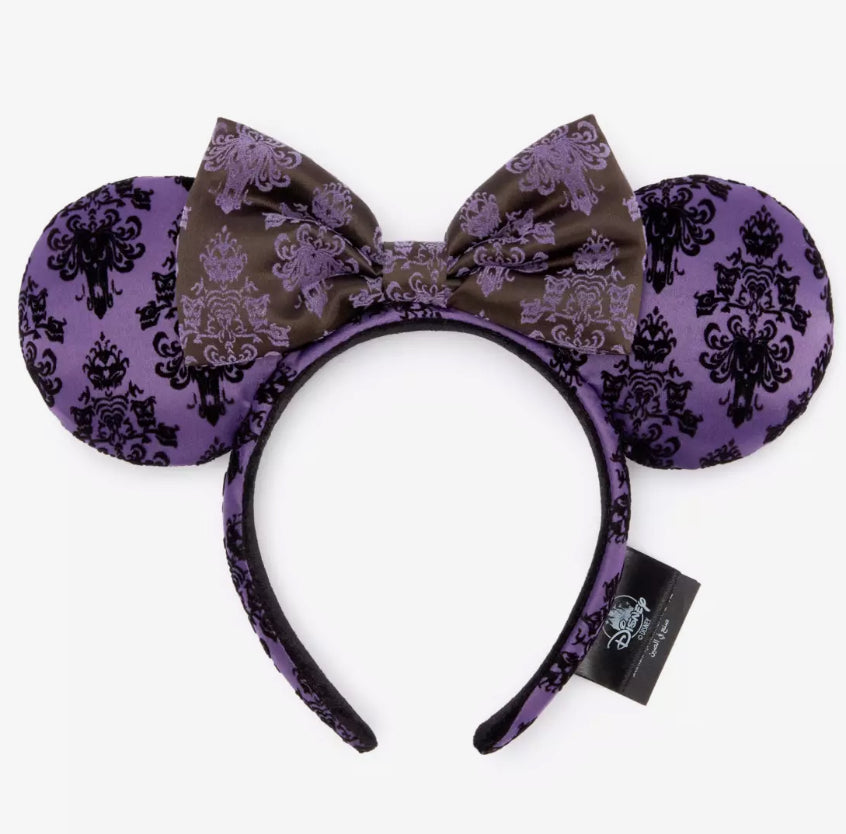Disney Haunted Mansion Purple Wallpaper Ears Headband