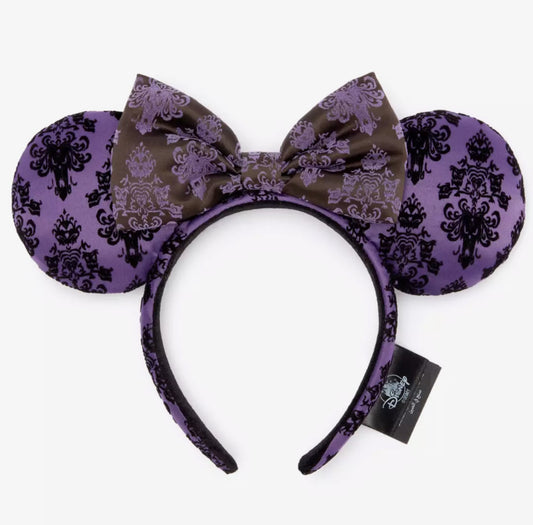 Disney Haunted Mansion Purple Wallpaper Ears Headband