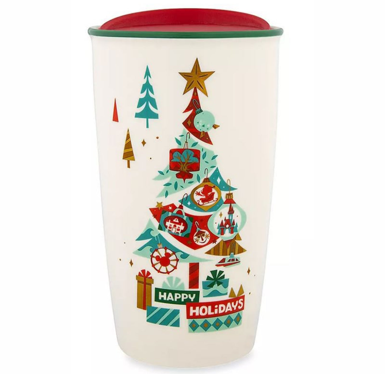 Disney Happy Holidays Starbucks Tumbler-Tree