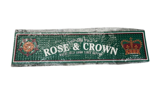 Disney Epcot UK United Kingdom Rose Crown Bar Mat Rubber