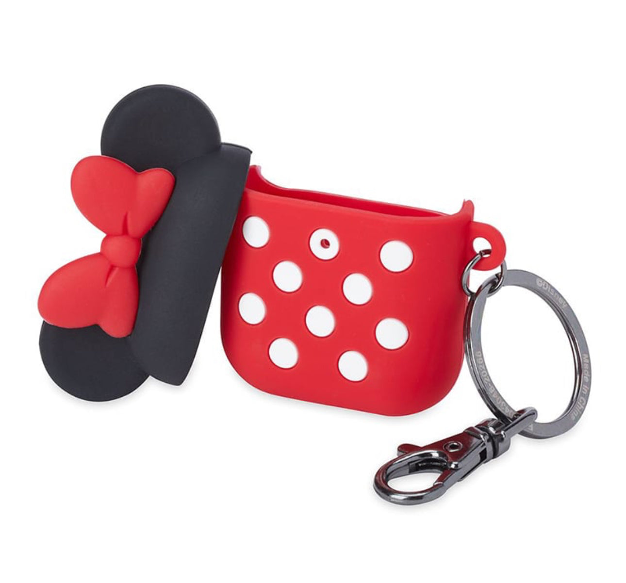 Disney D Tech Minnie Mouse Apple AirPods Pro Silicone Case with Clip